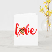 Valentinstag Premium Liebe mit Herz Karte (Gelbe Blume)