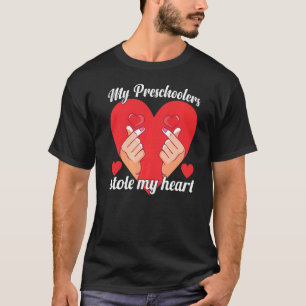 Valentinstag Preschool Lehrer Preschooler Stuhl T-Shirt