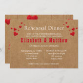 Valentinstag Probe Abendessen Einladung (Vorne/Hinten)