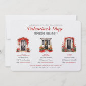 Valentinstag-Progressive-Dinnerparty Einladung (Vorderseite)