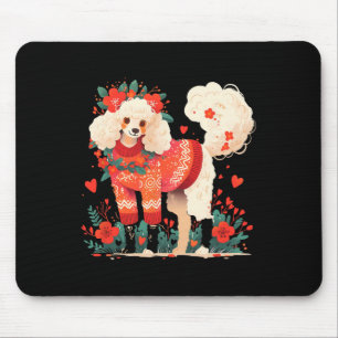 Valentinstag Pudel Liebhaber Shirt Mein Hund Ist M Mousepad