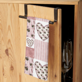 Valentinstag-Quilt-Küchentücher Geschirrtuch
