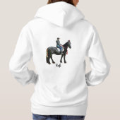 Valentinstag Rafi der Friesian Hoodie (Rückseite)