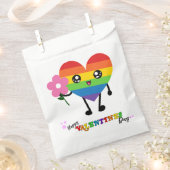 Valentinstag Rainbow Geschenktütchen (Ausgeschnitten)