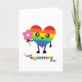 Valentinstag Rainbow Heart Feiertagskarte