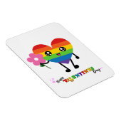 Valentinstag Rainbow Heart Magnet (Rechte Seite)