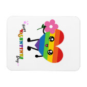 Valentinstag Rainbow Heart Magnet (Horizontal)