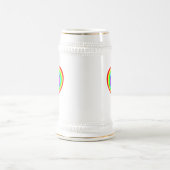 Valentinstag Rainbow Liebe Symbol-25543 Bierglas (Mittel)