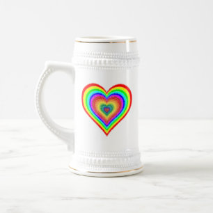 Valentinstag Rainbow Liebe Symbol-25543 Bierglas