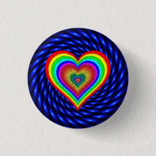 Valentinstag Rainbow Liebe Symbol-25543 Button