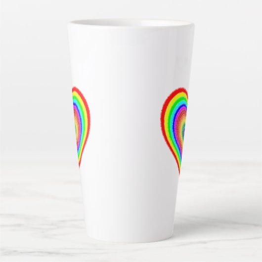 Valentinstag Rainbow Liebe Symbol-25543 Milchtasse (Vorderseite)
