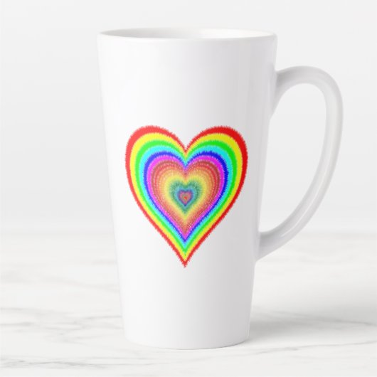 Valentinstag Rainbow Liebe Symbol-25543 Milchtasse (Rechts)