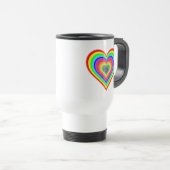 Valentinstag Rainbow Liebe Symbol-25543 Reisebecher (VorderseiteRechts)