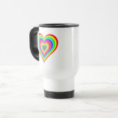 Valentinstag Rainbow Liebe Symbol-25543 Reisebecher (Vorderseite Links)