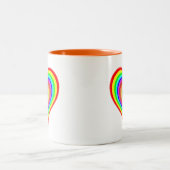 Valentinstag Rainbow Liebe Symbol-25543 Zweifarbige Tasse (Mittel)