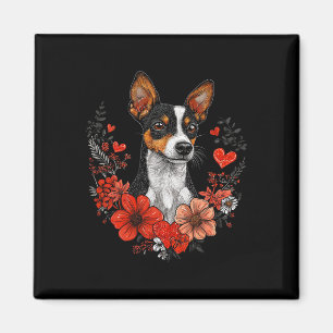 Valentinstag-Ratten-Terrier-Hund Magnet