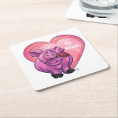 Valentinstag Rechteckiger Pappuntersetzer (angewinkelt)
