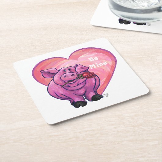 Valentinstag Rechteckiger Pappuntersetzer (angewinkelt)