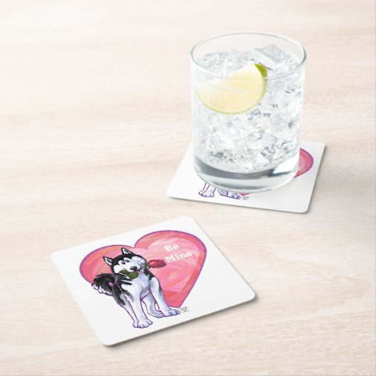 Valentinstag Rechteckiger Pappuntersetzer (Vor Ort)