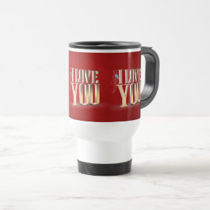 Valentinstag Red 3D I Liebe Sie Reisebecher