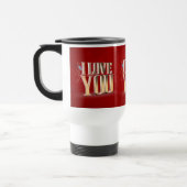 Valentinstag Red 3D I Liebe Sie Reisebecher (Links)
