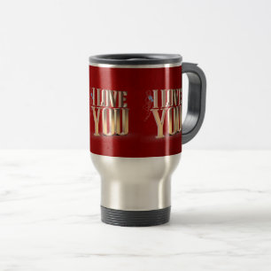 Valentinstag Red 3D I Liebe Sie Reisebecher