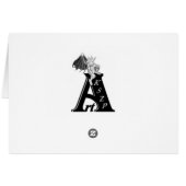 Valentinstag - Regenbogenherz mit Sternen auf schw (Rückseite Horizontal)