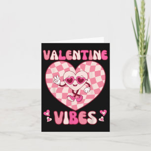 Valentinstag Retro Groovy Valentine Vibes T-Shirts Karte