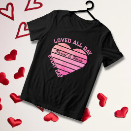 Valentinstag Retro Herzname Tri-Blend Shirt