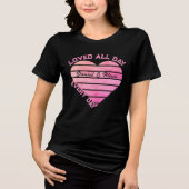 Valentinstag Retro Herzname Tri-Blend Shirt (Vorderseite)