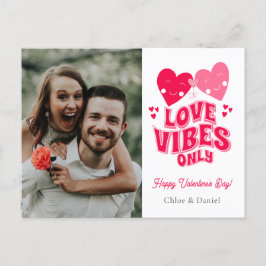 Valentinstag Retro Liebe Vibe Nur Postkarte