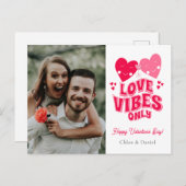 Valentinstag Retro Liebe Vibe Nur Postkarte (Vorne/Hinten)