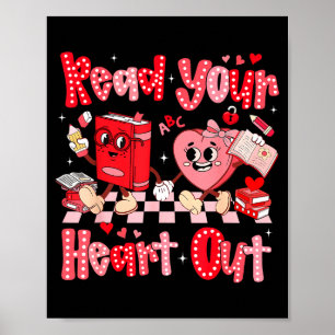 Valentinstag Retro Lies Mich Zum Herzenserguss Leh Poster