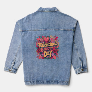 Valentinstag, Retroclipart Jeansjacke