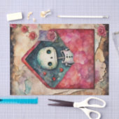 Valentinstag Robot Decoupage Seidenpapier (Handwerk)