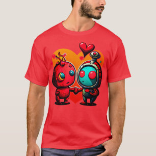 Valentinstag Roboter Liebe Liebe 1 T-Shirt