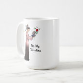 Valentinstag Romantik Kaffeetasse (Vorderseite Links)