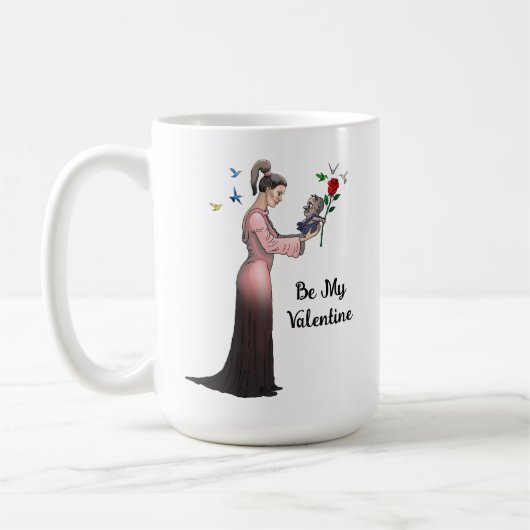 Valentinstag Romantik Kaffeetasse (Links)