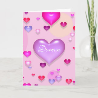 Valentinstag Romantische Liebe Feiertagskarte