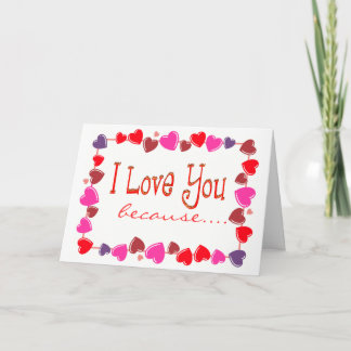 Valentinstag Romantische Liebe Feiertagskarte