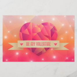 Valentinstag Romantische Liebe Moderne Briefpapier