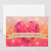 Valentinstag Romantische Liebe Moderne Feiertagskarte (Vorne/Hinten)