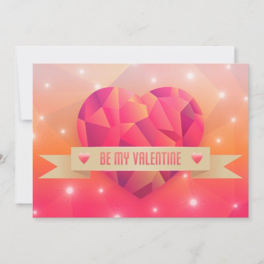 Valentinstag Romantische Liebe Moderne Feiertagskarte (Vorderseite)