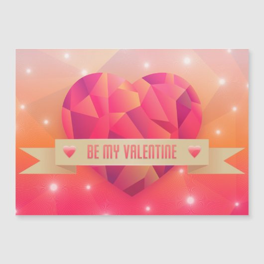 Valentinstag Romantische Liebe Moderne Magnetkarte (Vorderseite)