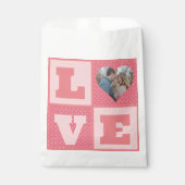 Valentinstag Romantische rosa Liebe Foto Geschenktütchen (Vorderseite)