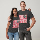 Valentinstag Romantische rosa Liebe Foto T-Shirt (Unisex)