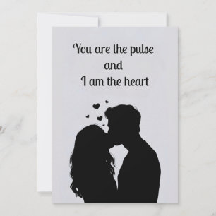 Valentinstag Romantische Szene - Paar in Liebe Feiertagskarte
