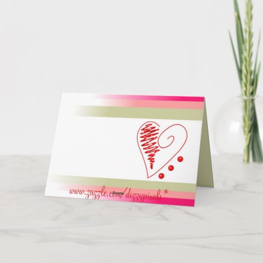 Valentinstag Romantischer Gruß Feiertagskarte (Rückseite)