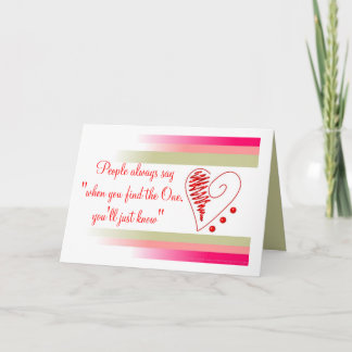 Valentinstag Romantischer Gruß Feiertagskarte