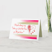 Valentinstag Romantischer Gruß Feiertagskarte (Vorderseite)